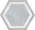 Lyra Blue 7×8 Hexagon Frame Deco
