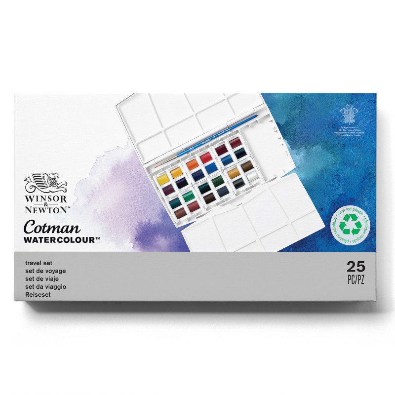 Cotman Watercolor Travel Set, 24 Colors