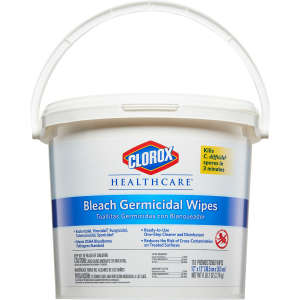 Clorox, Clorox Healthcare Bleach Germicidal Disinfectant Wipes,  110 Wipes/Container