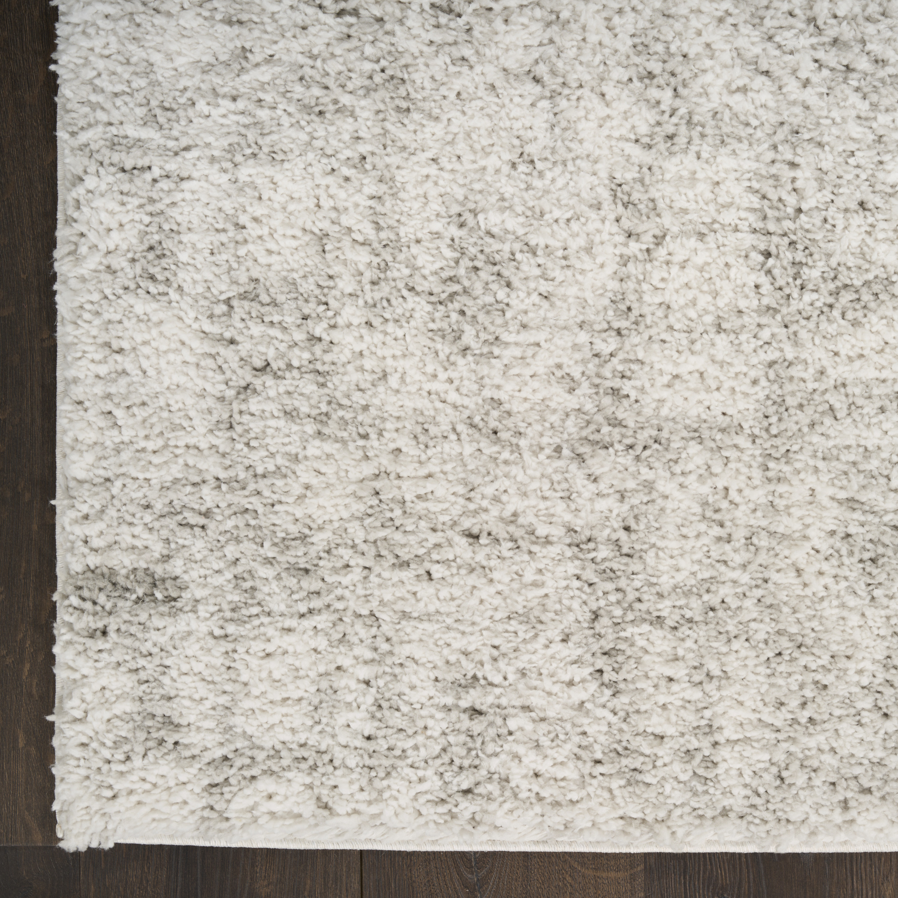 Nourison Modern Shag 7'10" x 9'10" Ivory Grey Modern Indoor Rug