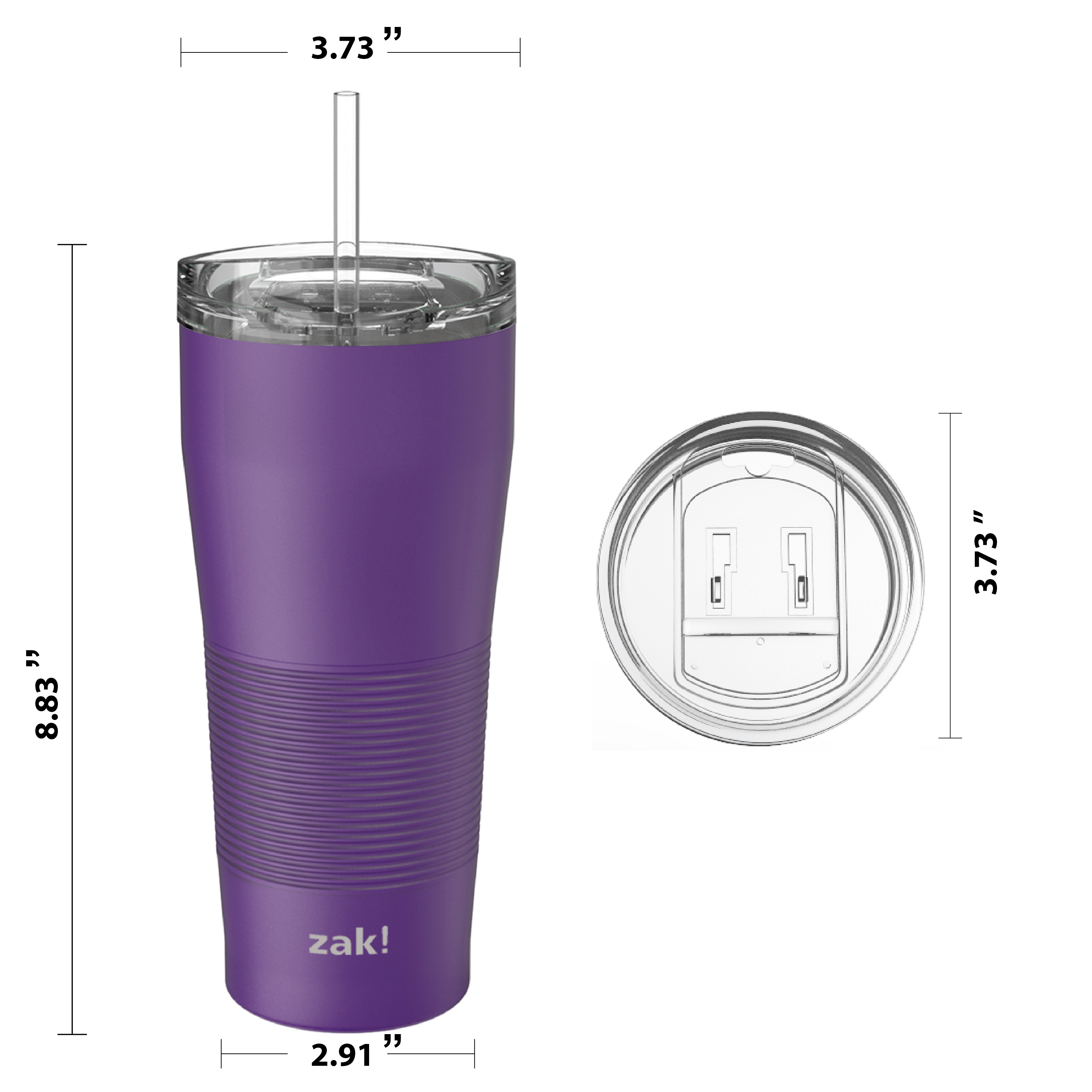 Lynden 28 ounce Stainless Steel Vacuum Insulated Tumbler with Straw, Viola slideshow image 6 Lynden 28 ounce Stainless Steel Vacuum Insulated Tumbler with Straw, Viola slideshow image 6