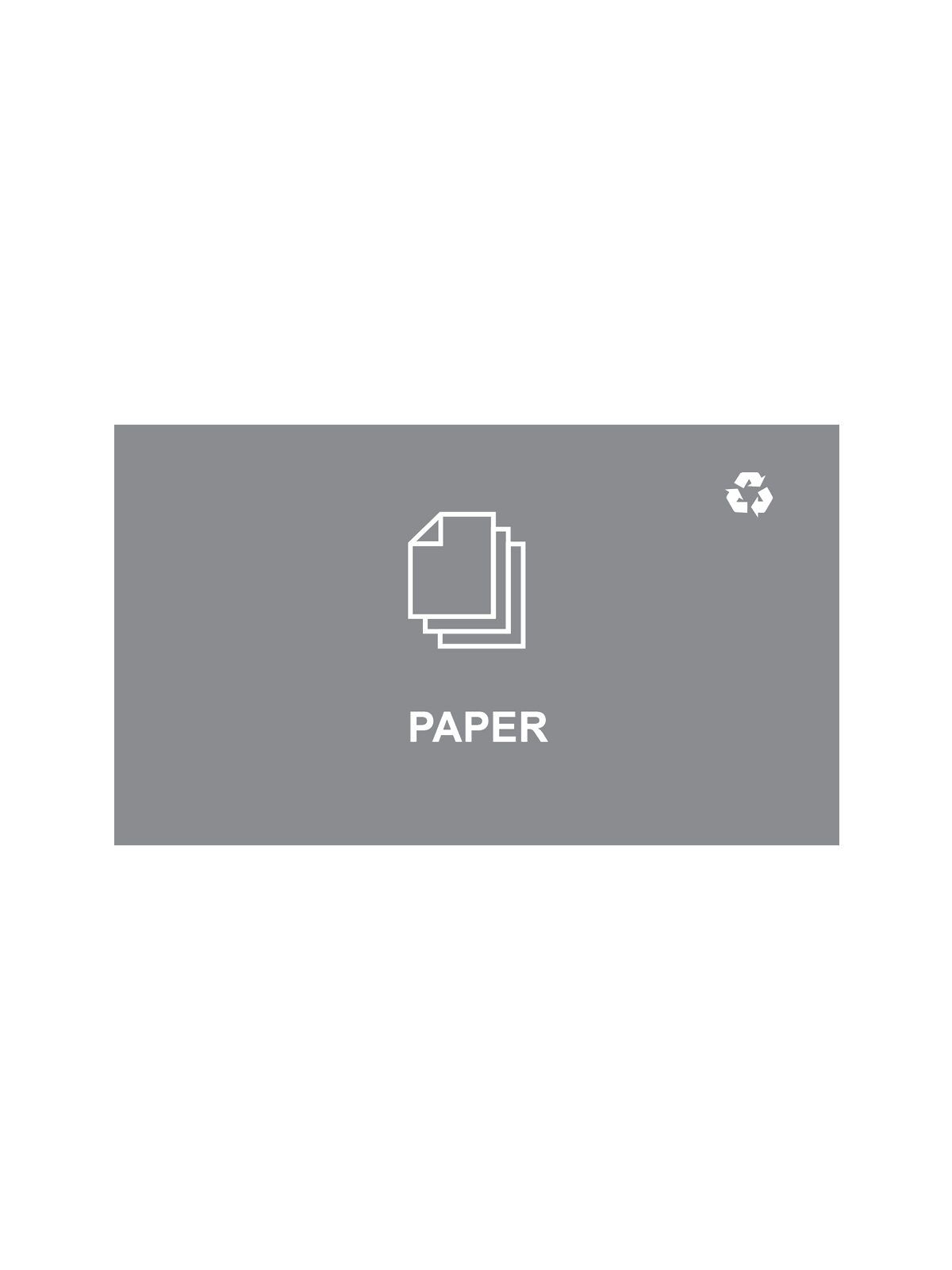 SPECTRUM – Ellipse Double Sign – Paper – Grey-White