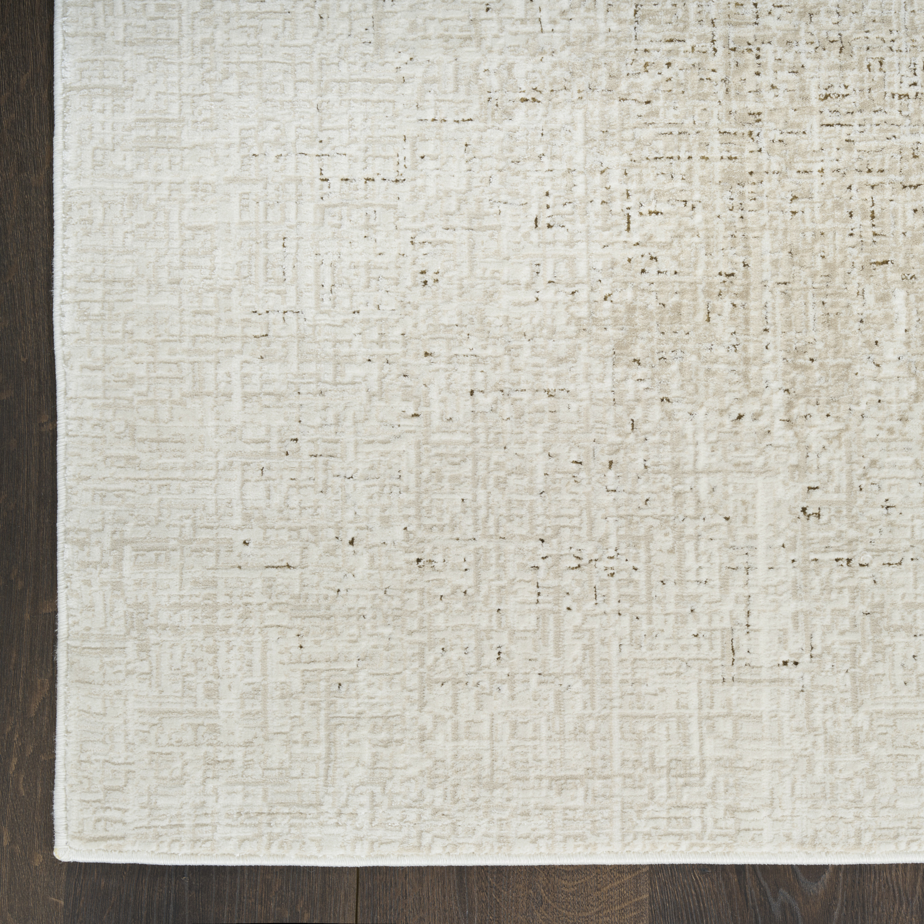 DKNY Grand Street 5'3" x 7'3" Ivory Beige Modern Indoor Rug