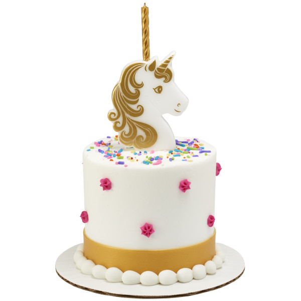 Golden Unicorn Candle Holder