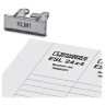 KLM 1 + ESL 24X4 Series Terminal Strip Marker Carrier Styrene Acrylonitrile Resin Transparent 24 L x 4 mm W