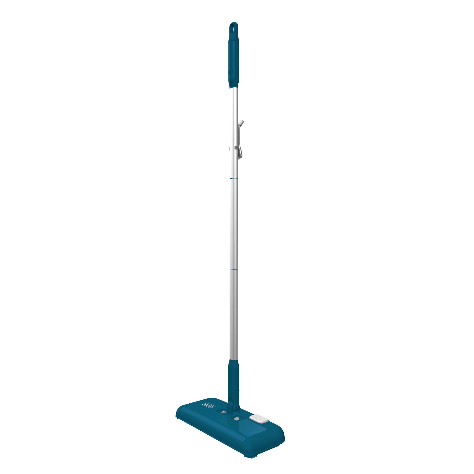 Profile of powered floor sweeper cosair.