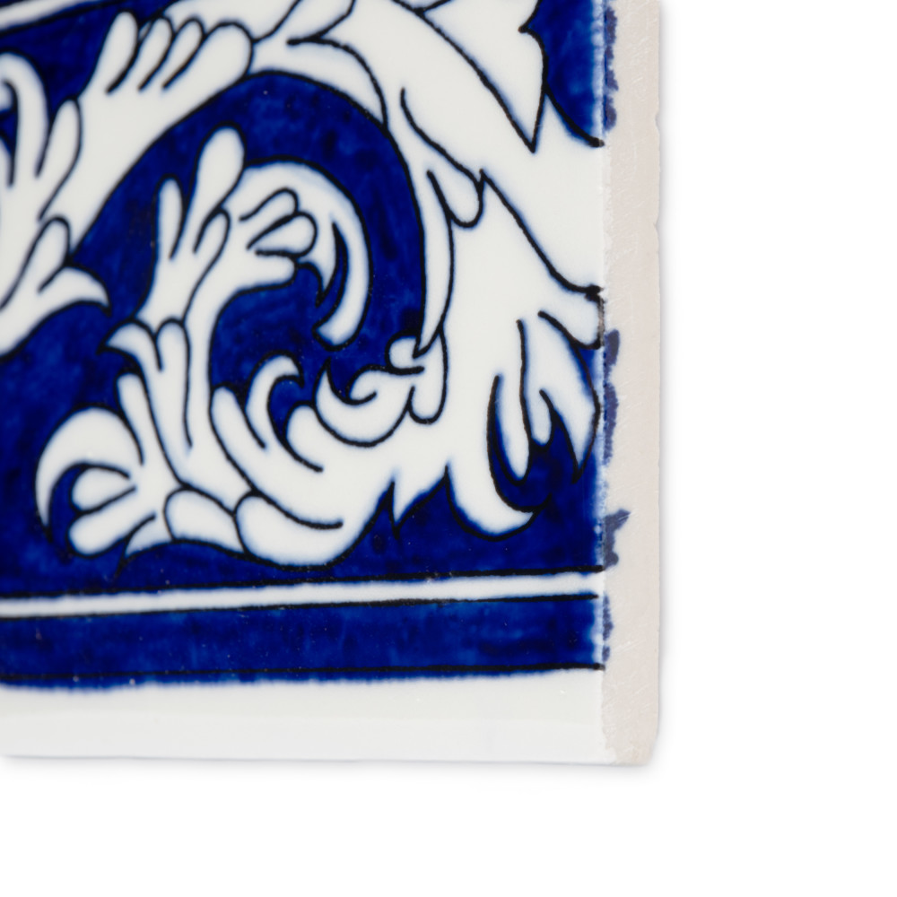 Provincial Deco Marina 6 in. x 6 in. Porcelain Wall Tile