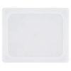 Half-size Super Pan V® flexible steam table hotel pan lid in white