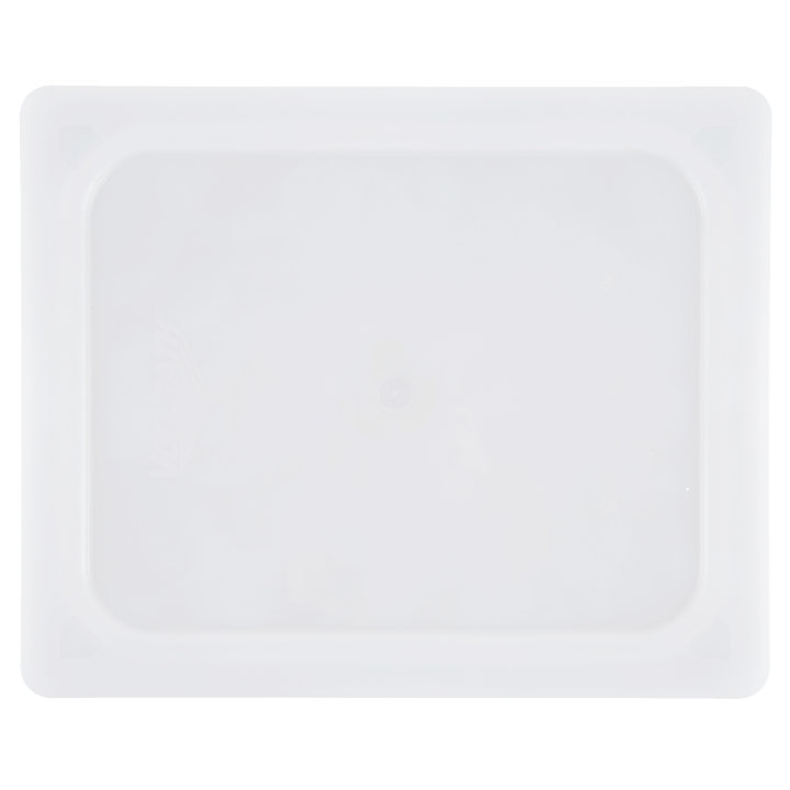 Half-size Super Pan V® flexible steam table hotel pan lid in white