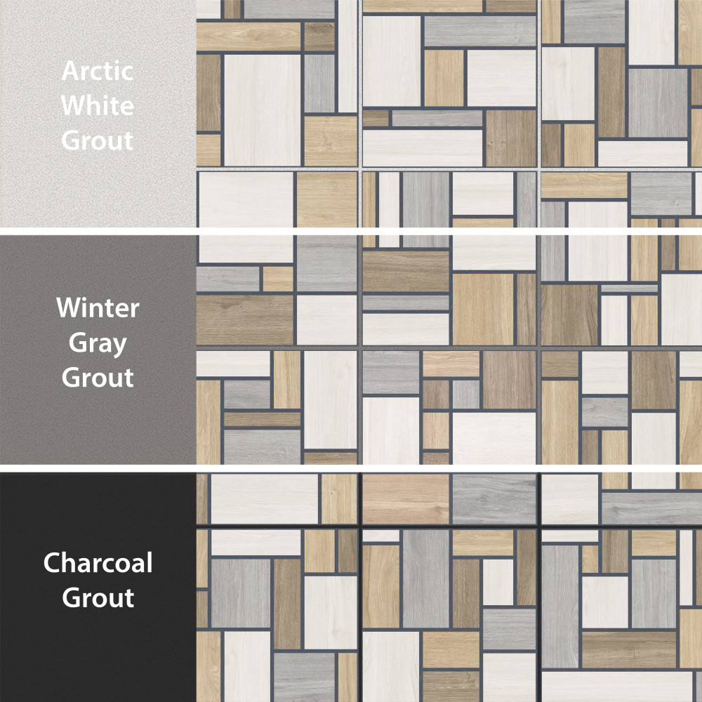 Llama Mondrian 25-5/8 in. x 25-5/8 in. Porcelain Floor and Wall Tile