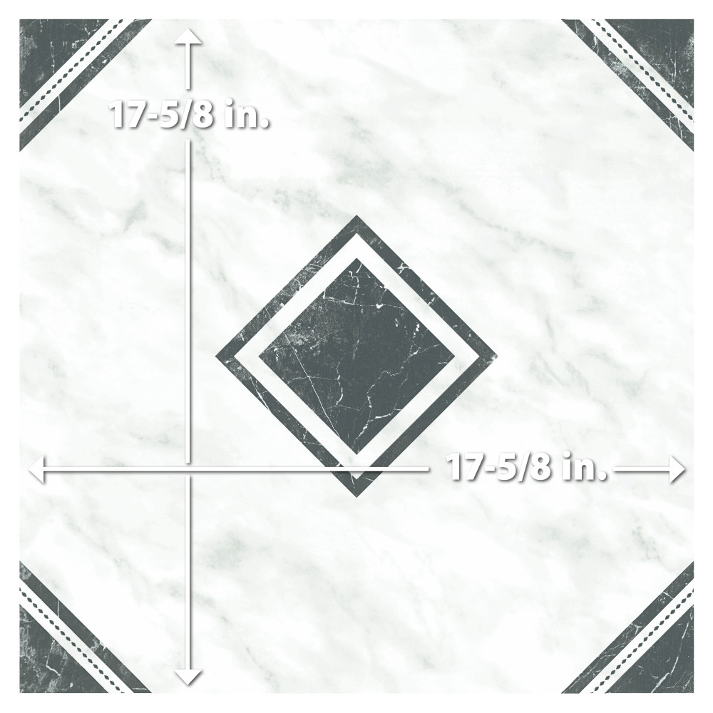 Meraye 17-5/8 in. x 17-5/8 in. Ceramic Floor and Wall Tile