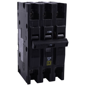 Circuit Breakers, 70 A, 240 V, 3-Pole, Unit Mount, 10 kA