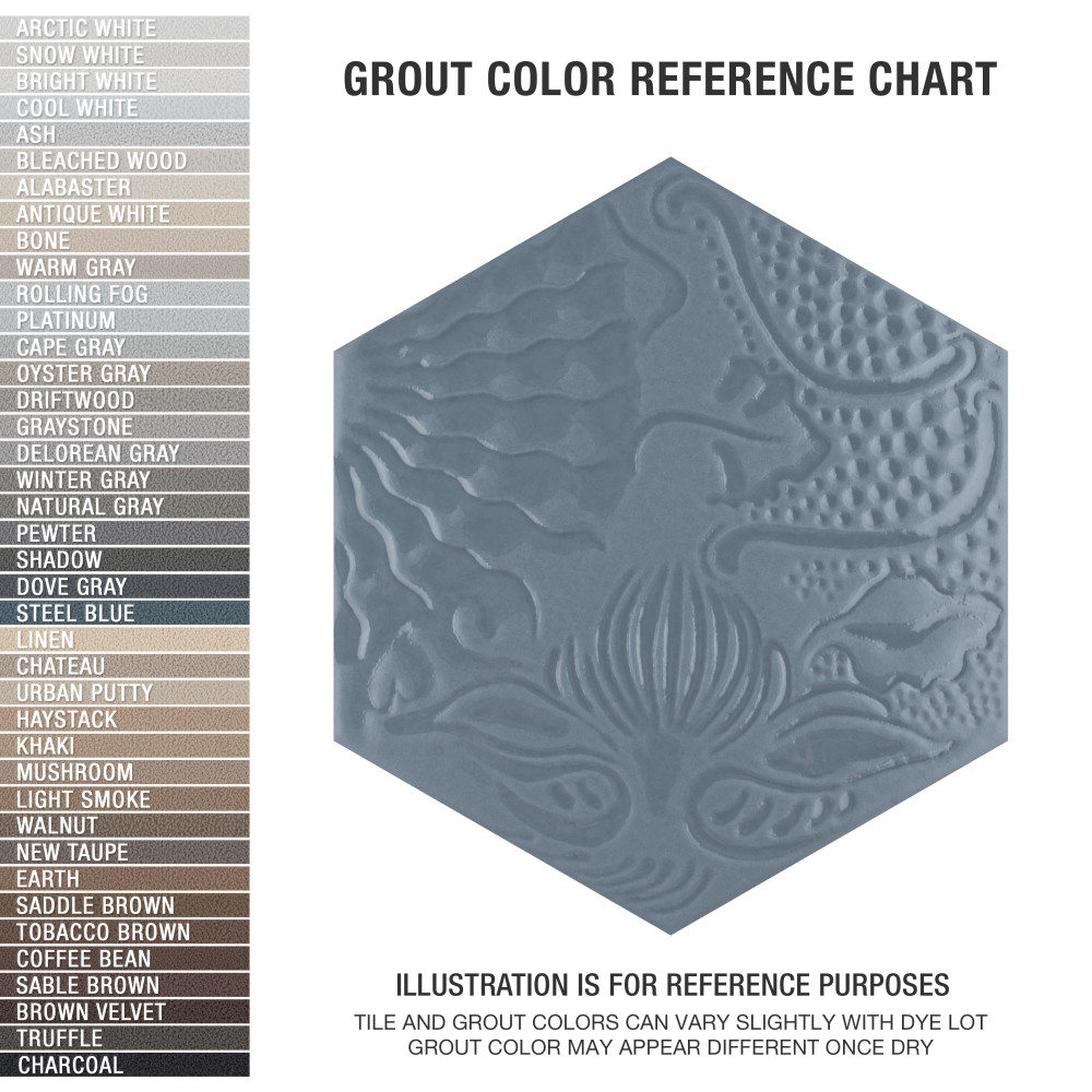 Gaudi Lux Hex Ducados 8-5/8 in. x 9-7/8 in. Porcelain Floor and Wall Tile