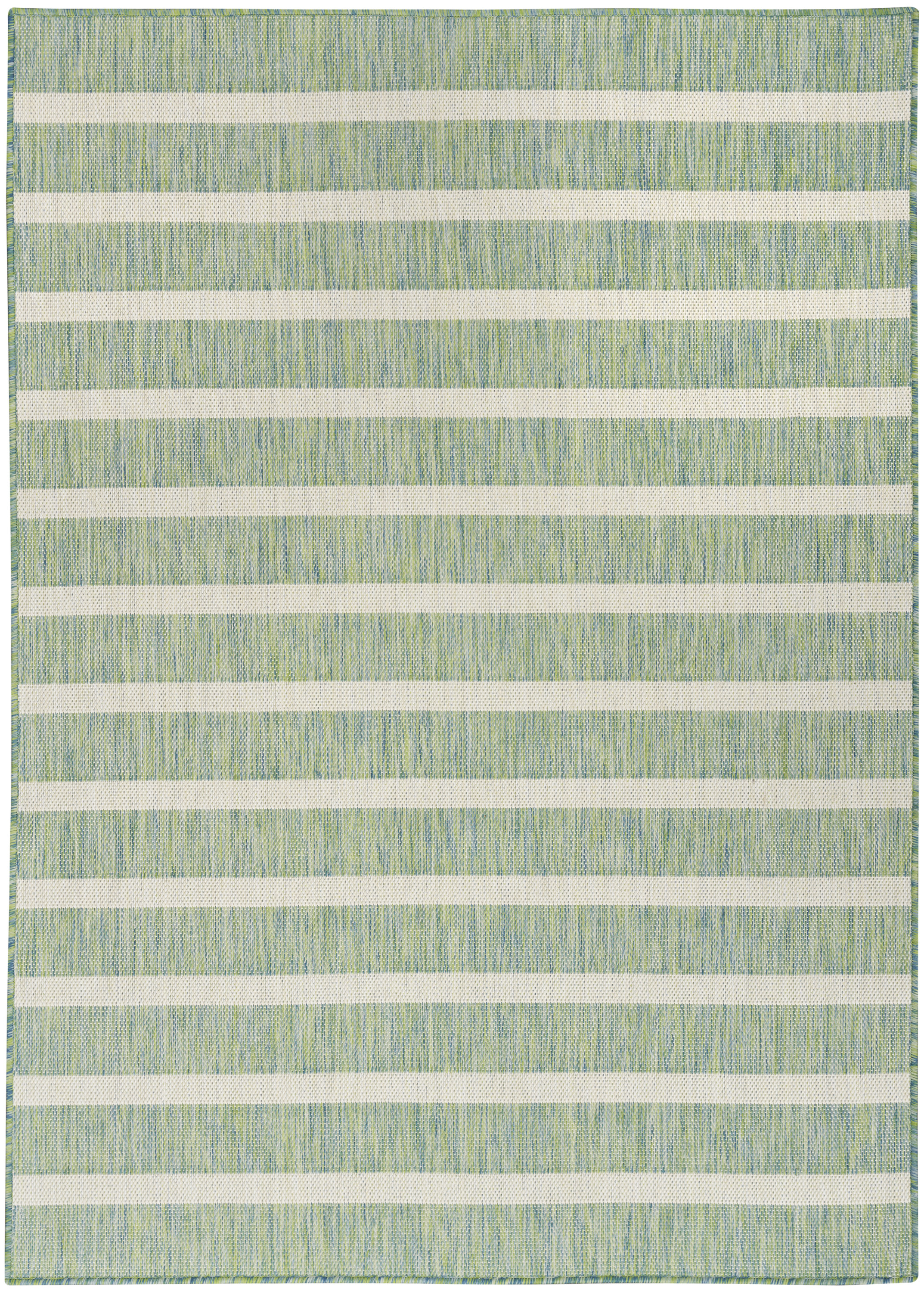Nourison Positano 6' x 9' Blue Green Ivory Modern Rug