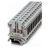 Feed-Through Terminal Block Bolt Connection 600V 30A 26-10 AWG 11mm W Gray