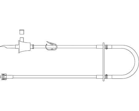 IV Pump Set ADP-3000 Pump Without Ports Without Filter 133 Inch Tubing Chemotherapy Medication
