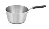 5 ½-quart Wear-Ever® tapered aluminum saucepan with natural finish and silicone handle