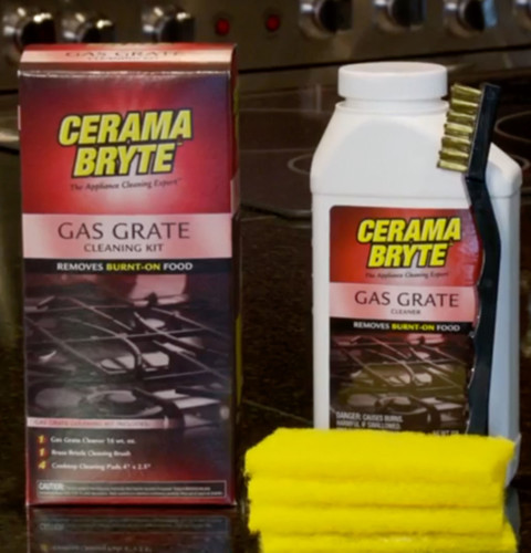 Formulated to deliver extra cleaning needed to power through burnt-on deposits on gas grates and burner caps