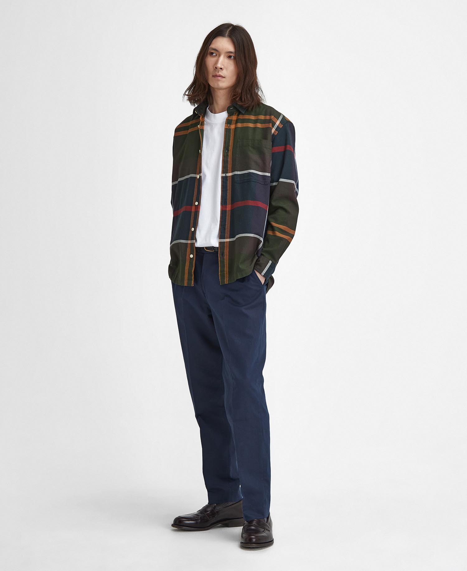 Camicia in tartan oversize a maniche lunghe Renford image number 1