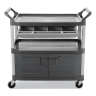 Rubbermaid Commercial, XTRA™, Instrument Cart with Lockable Doors and Sliding Drawer, Gray