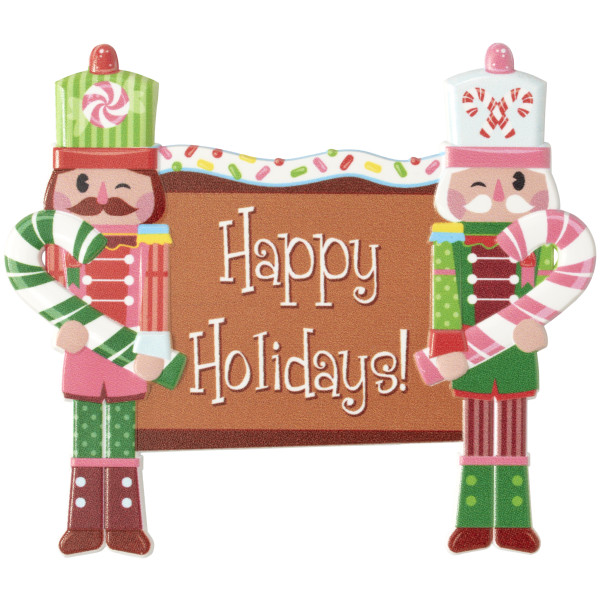 Happy Holidays Nutcracker Layon