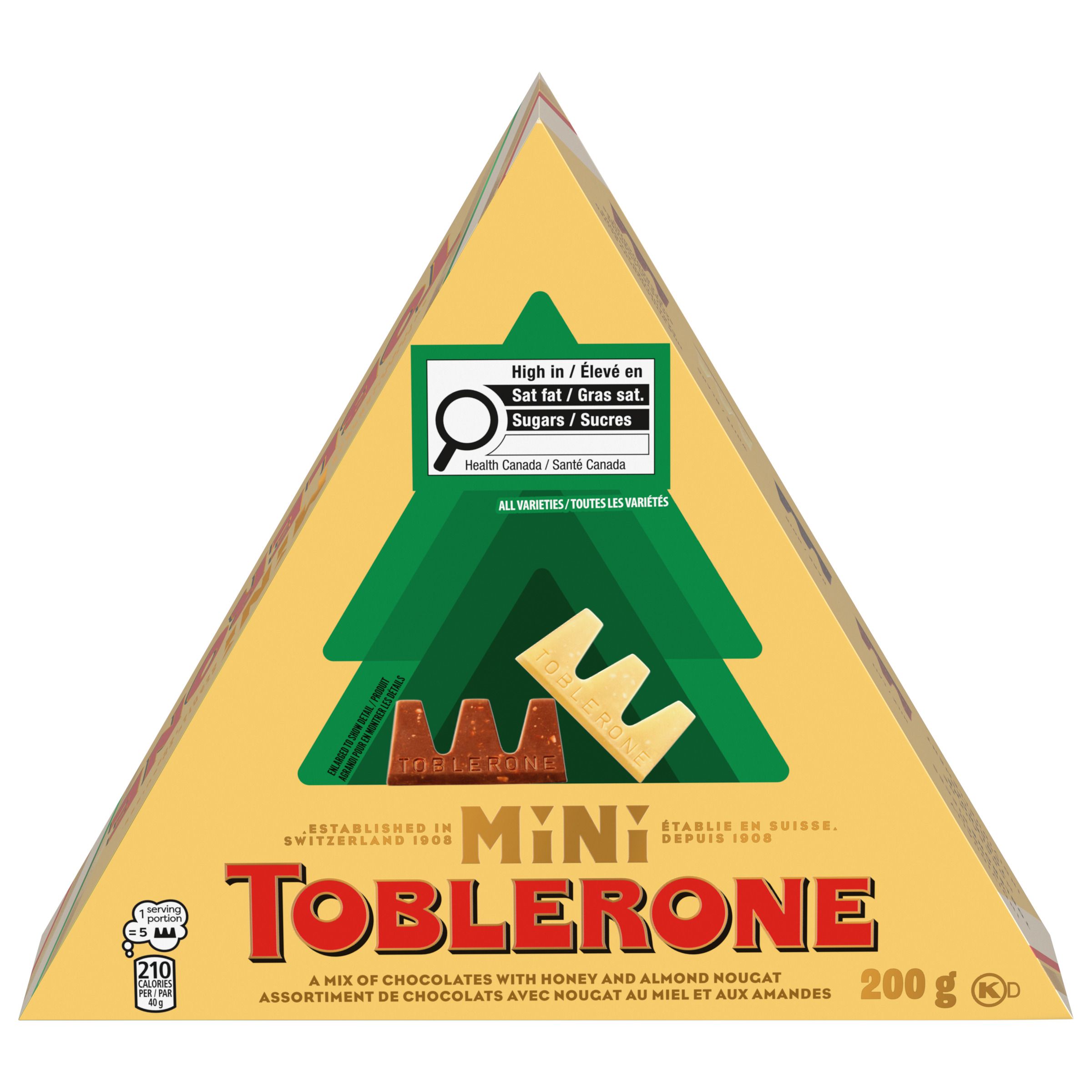 TOBLERONE Chocolate Tinys Variety Box (25 Individually wrapped Pieces, 200 g)