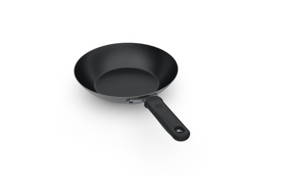 9 ⅜-inch carbon steel induction fry pan with SteelCoat x3™ nonstick coating and silicone handle
