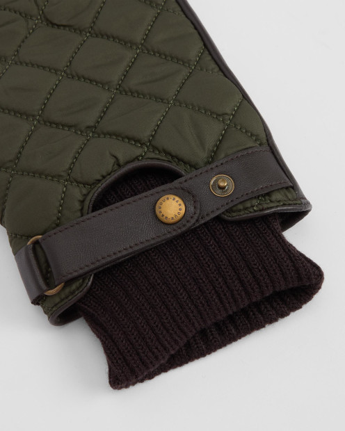 Singsby Quilted Waterproof Gloves Dark Olive