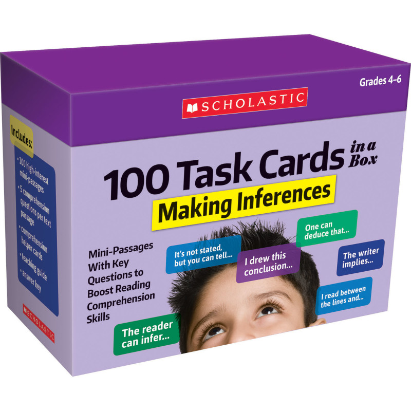 100 Task Cards in a Box: Making Inferences