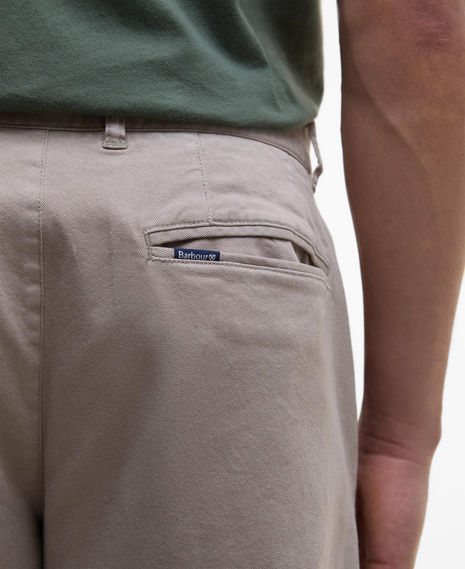Pantaloni in tessuto stretch lavato dalla vestibilità leggermente aderente image number 3