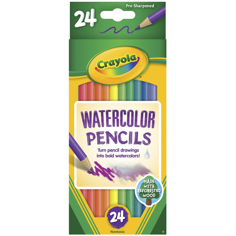 Watercolor Pencils, 24 Count