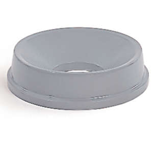 Rubbermaid Commercial, Untouchable®, Round, Resin, 35gal, Gray, Receptacle Lid