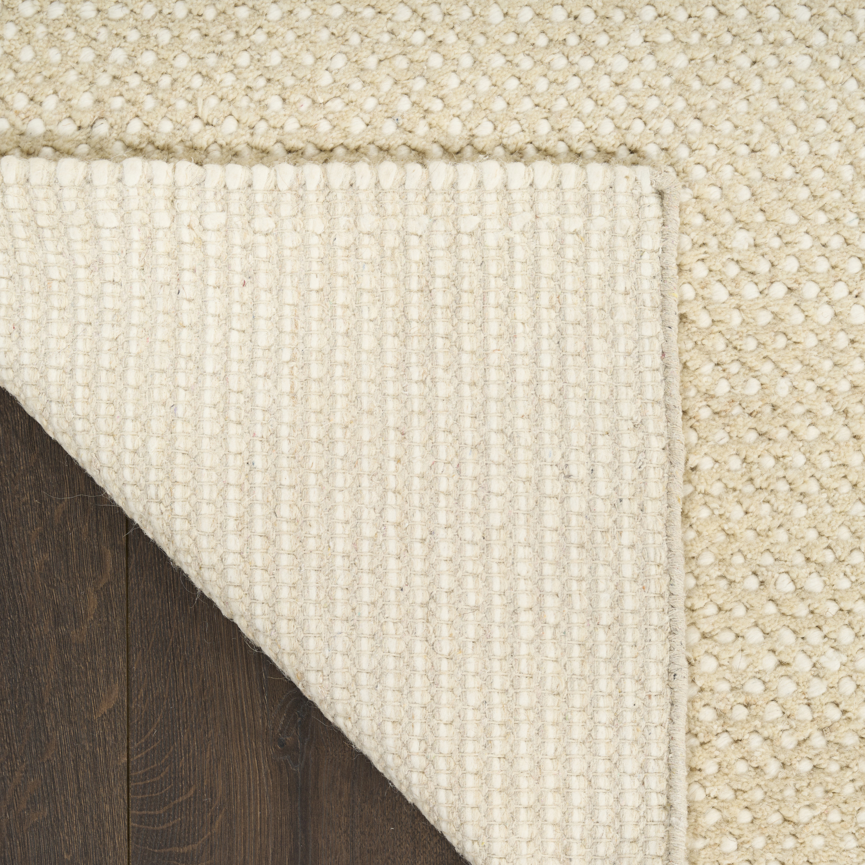 DKNY Pure Rows 8'6" x 11'6" Ivory Beige Farmhouse Indoor Rug