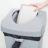 Rubbermaid Commercial, Untouchable®, 23gal, Resin, Gray, Square, Receptacle