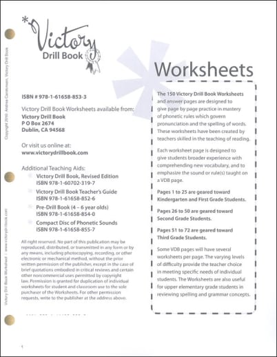 Victory Drill Book Worksheets
