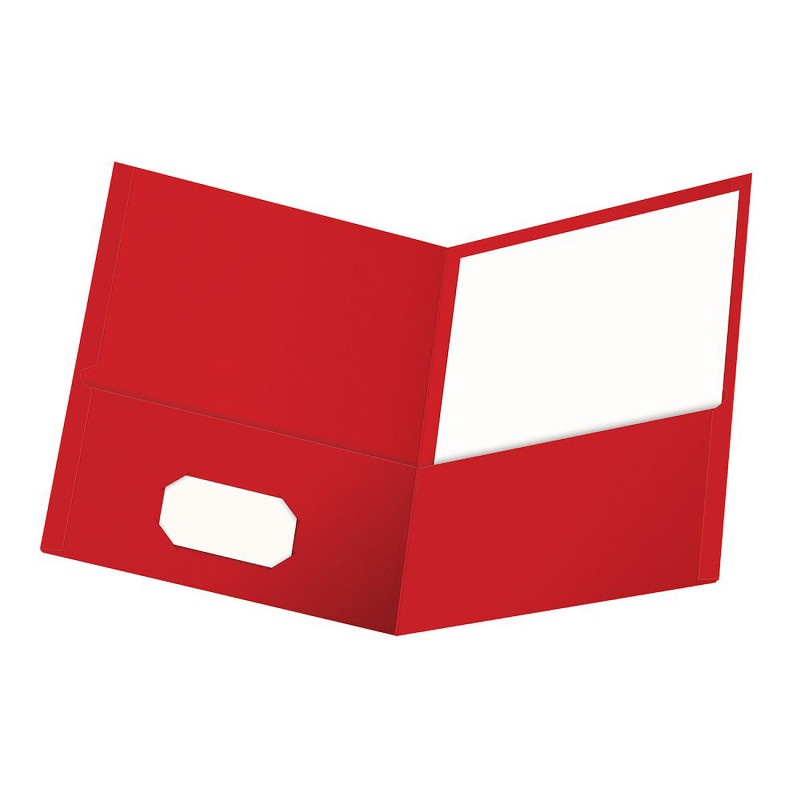 Twin+Pocket+Folders%2C+Red%2C+25+Per+Box