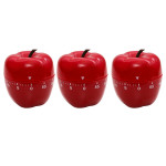 Baumgartens Apple-Shaped Timer, Red, Pack of 3 BAUM77042-3