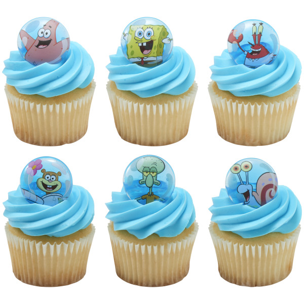 SpongeBob SquarePants Let's Hang Cupcake Rings