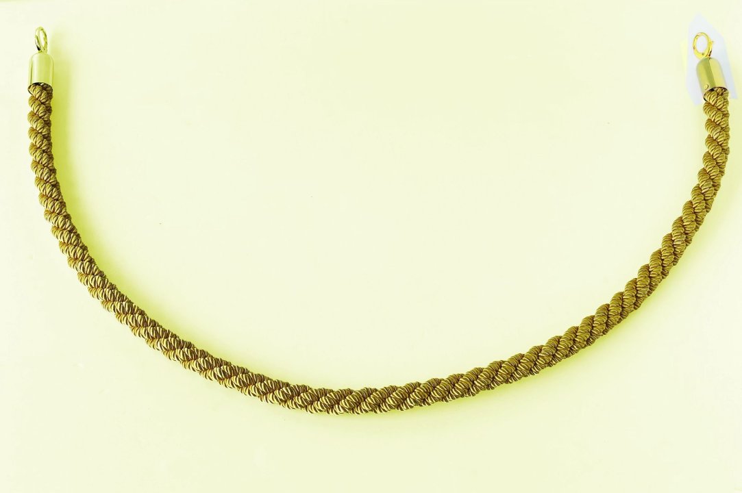 150 cm gold belt with gold-finish ends