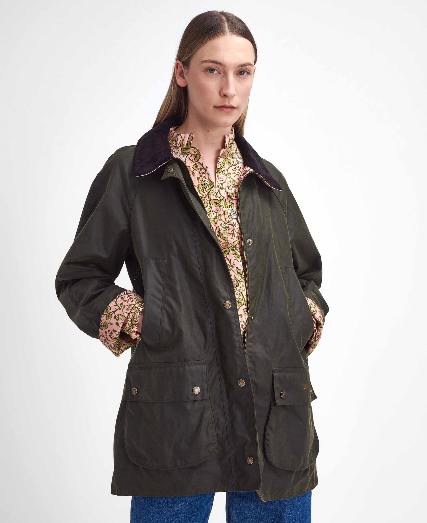 Barbour x William Morris Gallery Shelton Waxed Jacket image number 0