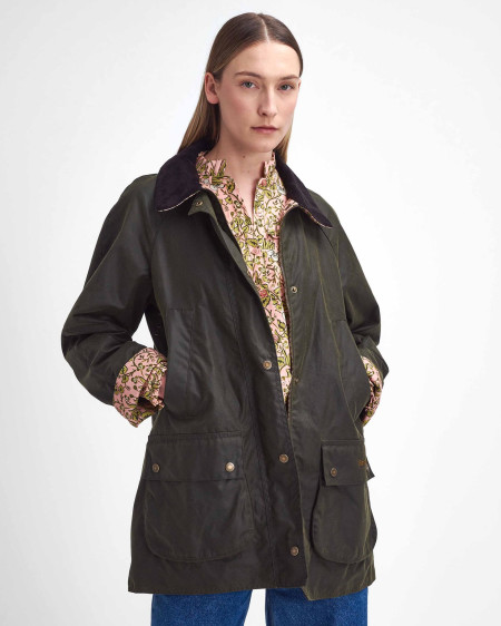 Barbour x William Morris Gallery Shelton Waxed Jacket