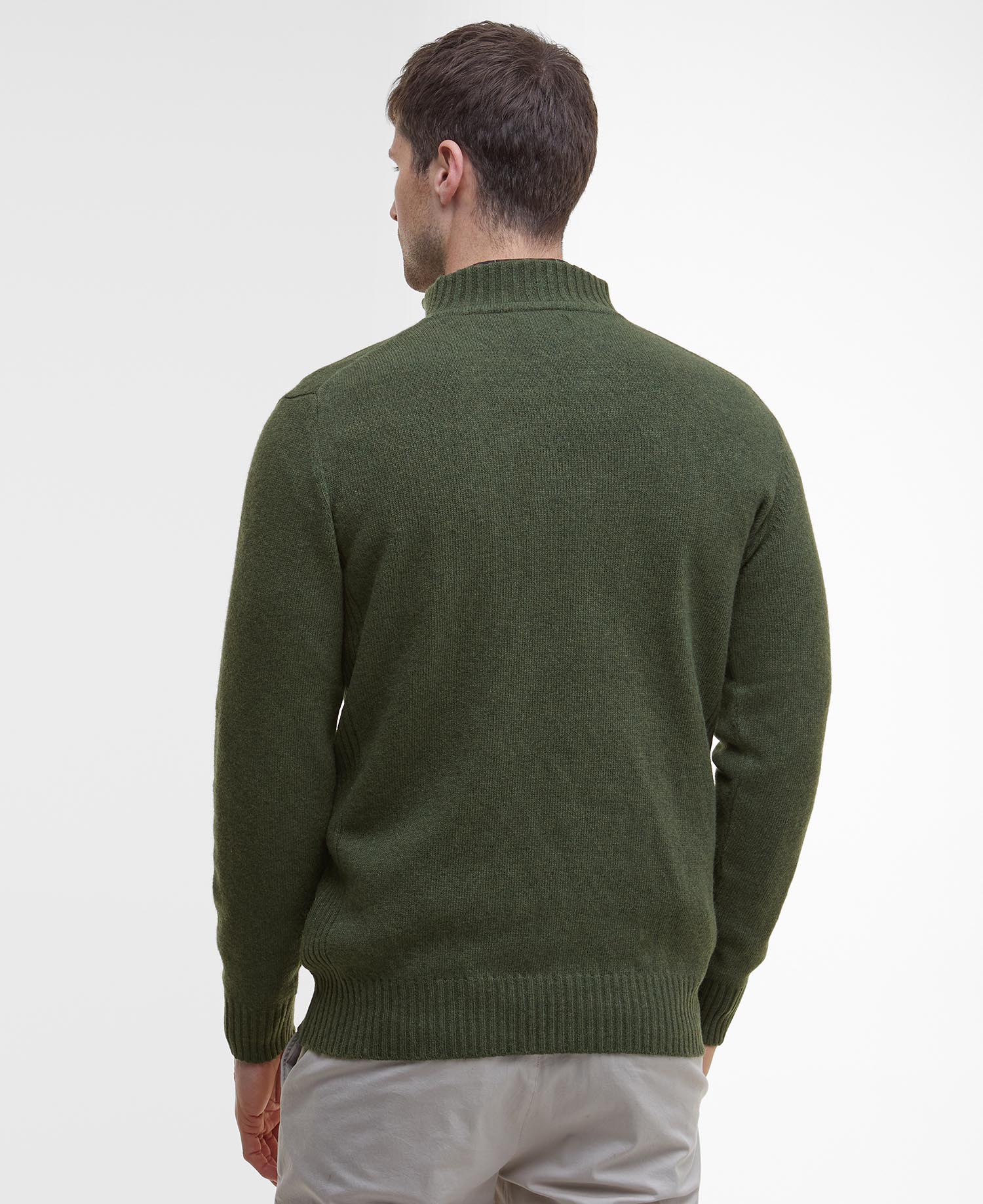 Maglione con mezza zip in lana d'agnello Essential image number 2