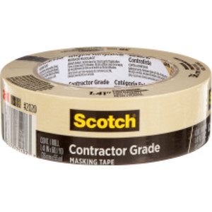 Contractor Grade Masking Tape, 1.41 in x 60.1 yd (36mm x 55m), 1 Roll