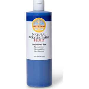 Natural Fluid Acrylik Paint, 16 oz, Ultramarine Blue