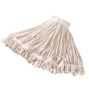 Rubbermaid Commercial, Super Stitch®, 24oz, Looped-End, 5" Headband, Cotton, White, Wet Mop