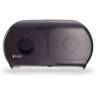 SAJR4000TBK, San Jamar,  Classic Twin 9" Jumbo Bath Tissue Dispenser, 3.25" core, Black