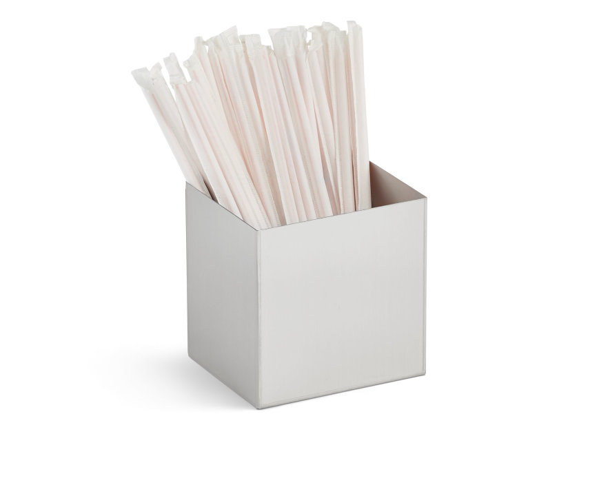 Replacement straw holder for horizontal lid organizer