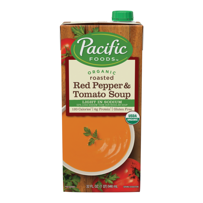 Light Sodium Organic Creamy Roasted Red Pepper & Tomato Soup