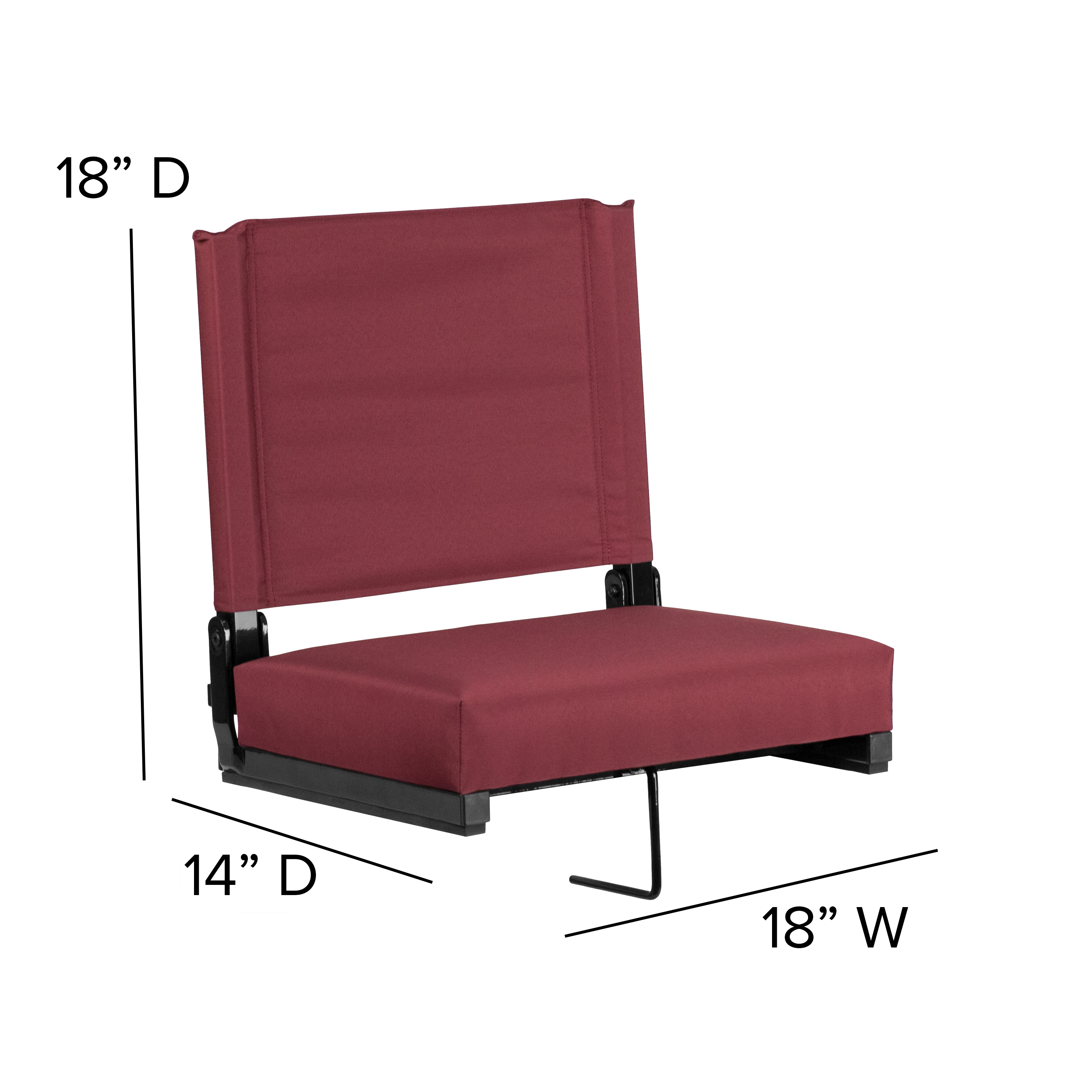 Juego de 2.500 lb. Silla de estadio ligera clasificada con asiento ultra acolchado, azul marino... - Imagen 87 de 175