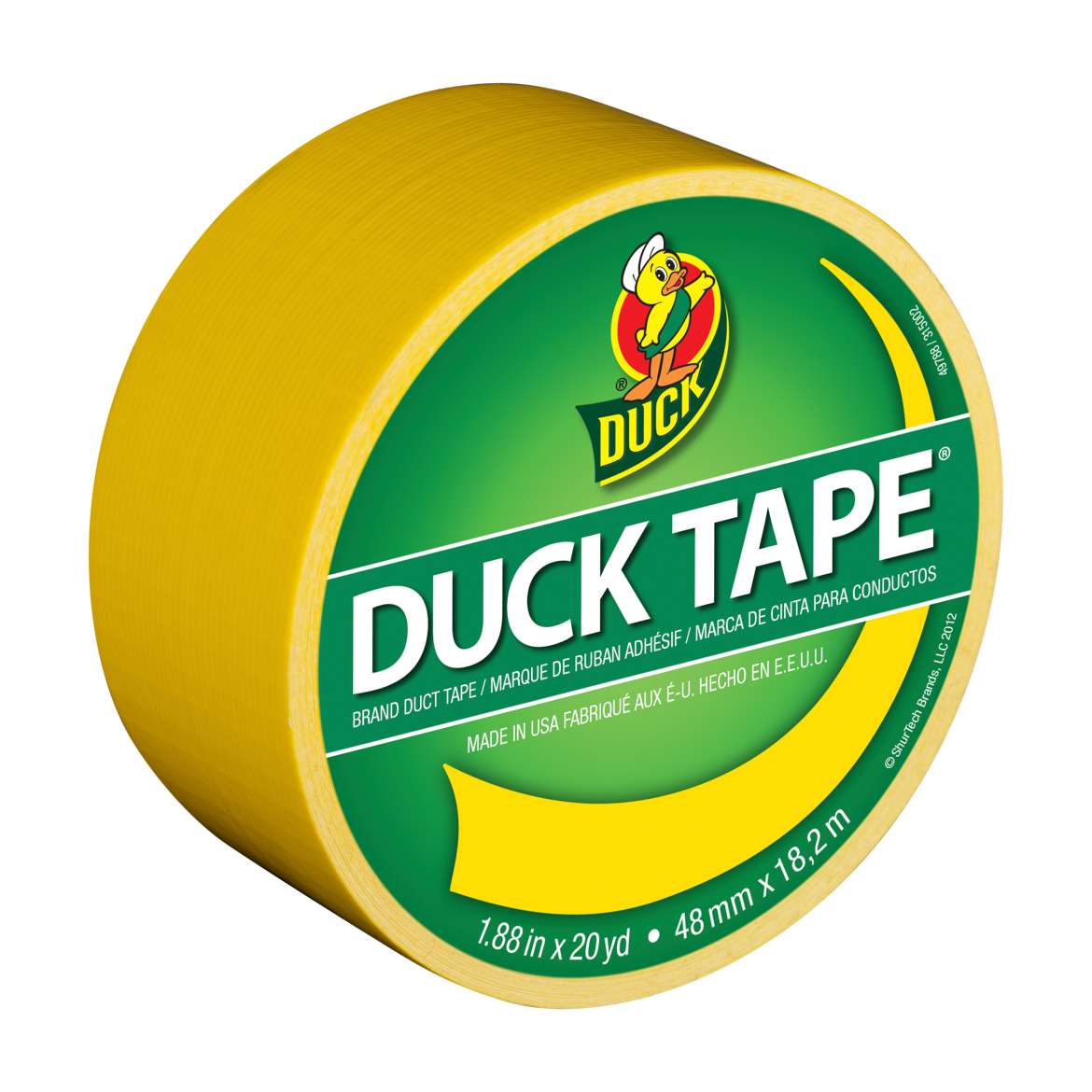 Color Duck Tape® Brand Duct Tape - Yellow, 1.88 in. x 20 yd. Image